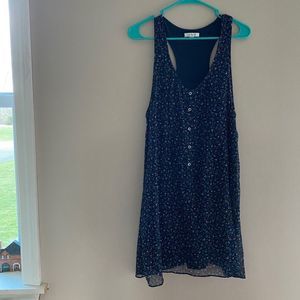 Aerie navy blue sun dress, size small